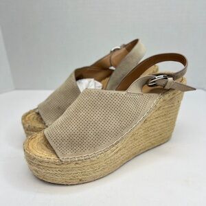 Marc Fisher LTD Womens Landela Platform Espadrilles Wedge Sandals NWOT Sz 8 New